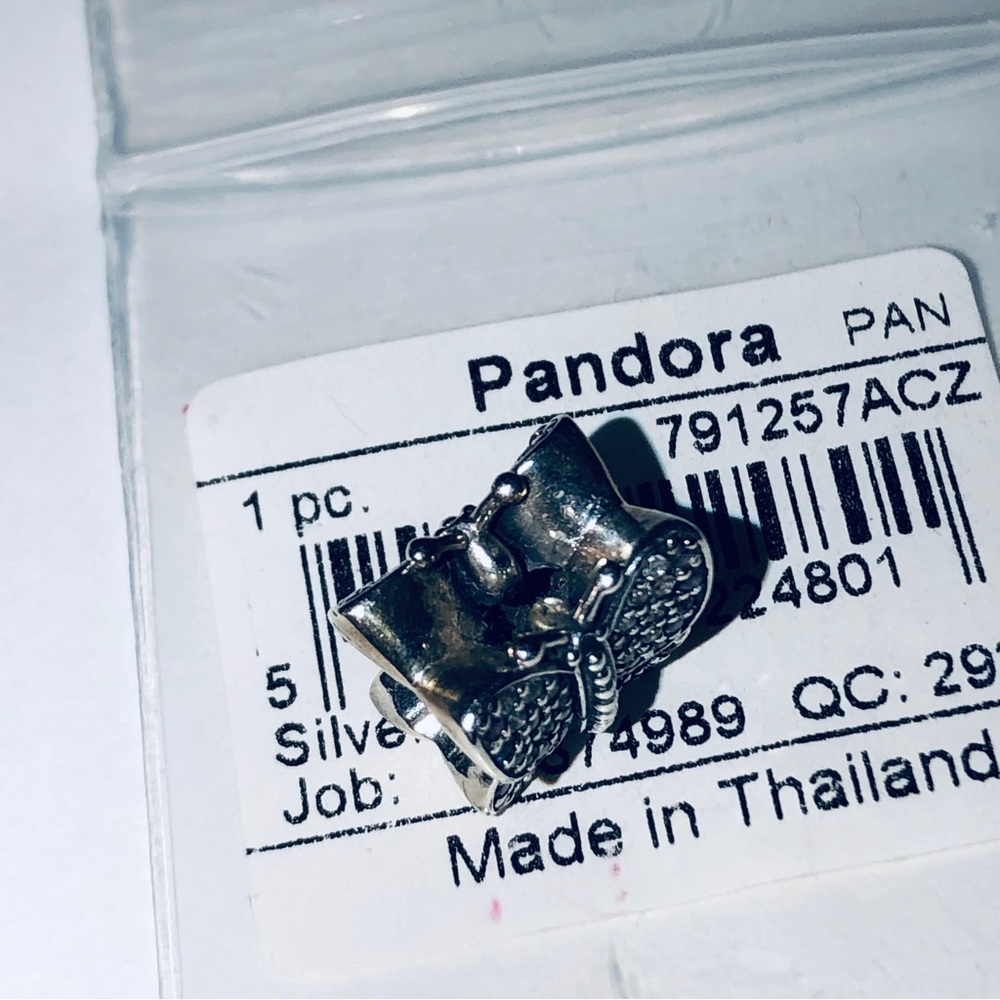Authentic Pandora Sparkling Butterfly Charm - image 3